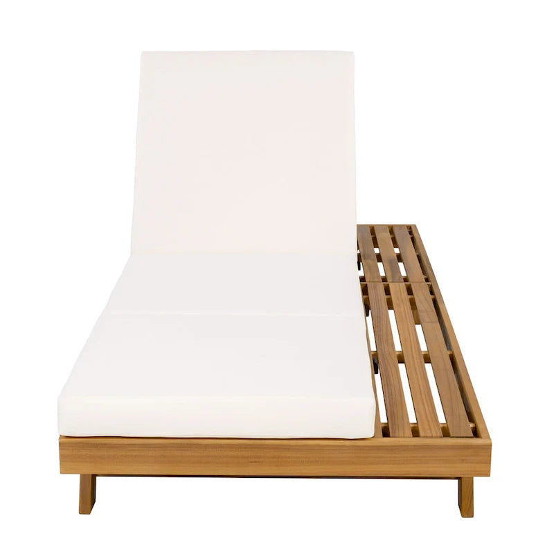 Christopher Knight Home - Ensemble de 2 chaises longues Michael en acacia pour l'extérieur