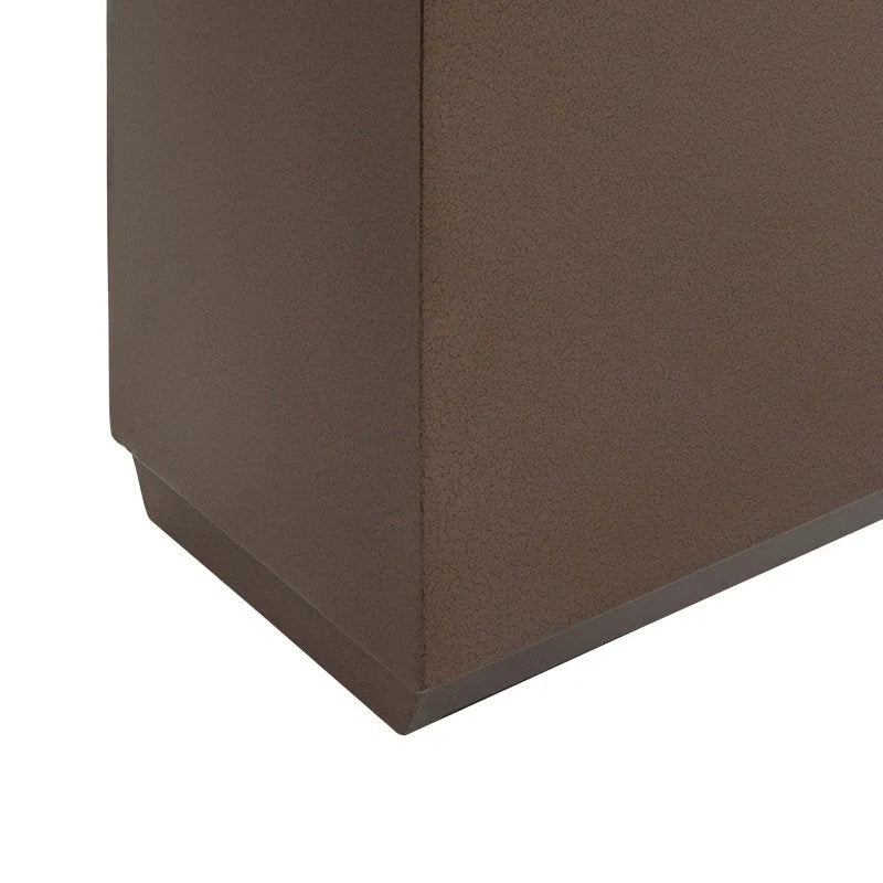 Jardinière Métallique Haute pour Plantes d'Extérieur, 38 po L x 10 po l x 30 po H, Longue et Haute Jardinière en Métal - 38x30x10