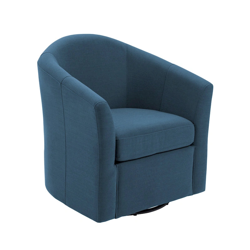 Lot de 2 fauteuils pivotants modernes avec accoudoirs pour salon