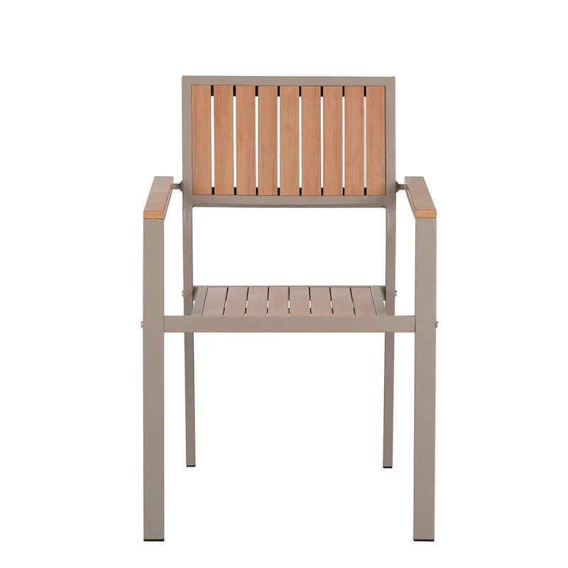 Ensemble de salle à manger d'extérieur extensible 7 pièces avec table extensible et 6 fauteuils