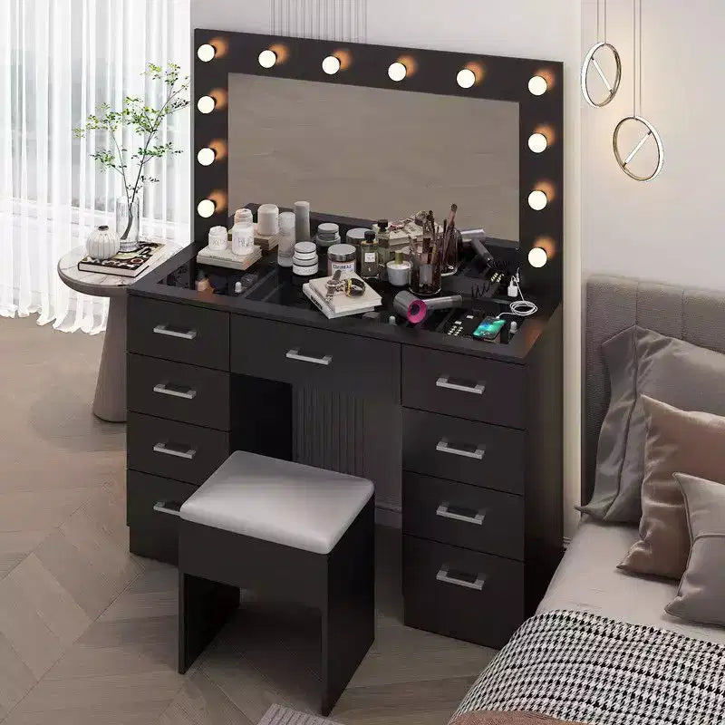 Ensemble de coiffeuse blanche