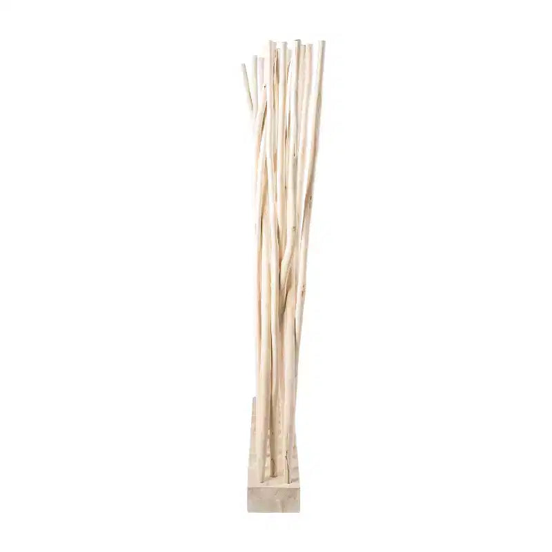 JONATHAN Y Tranquil 39W x 68H Paravent bohème côtier en branches de teck fabriquées à la main, un seul panneau