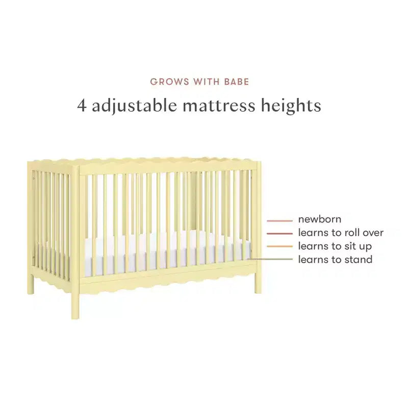 Lit de bébé convertible 4-en-1 Swell de Babyletto avec kit de conversion en lit de tout-petit