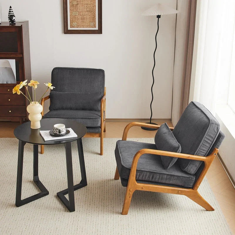 Fauteuil d'appoint rembourré Mid-Century Modern