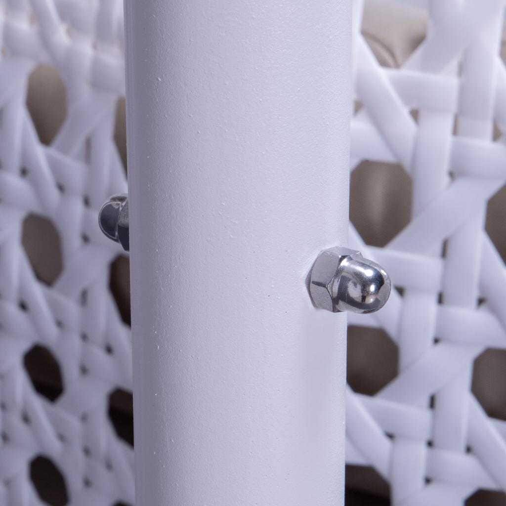 LeisureMod Fauteuil suspendu œuf 2 places avec support - Balançoire / hamac de patio en rotin osier pour extérieur/intérieur avec coussins