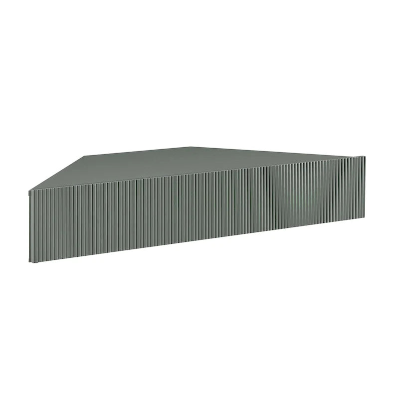 Meuble TV d'angle flottant de 119 cm, 3 étagères, style transitionnel, fixation murale gain de place