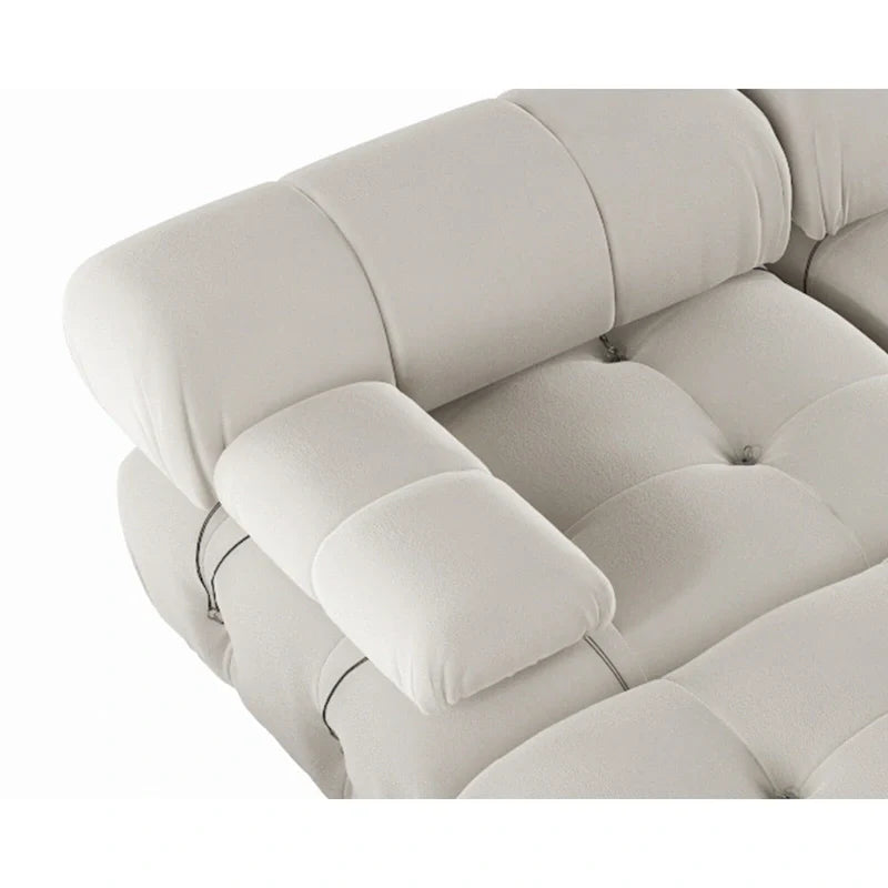 138 Canapé sectionnel modulable convertible, canapés et sofas minimalistes en velours en forme de U