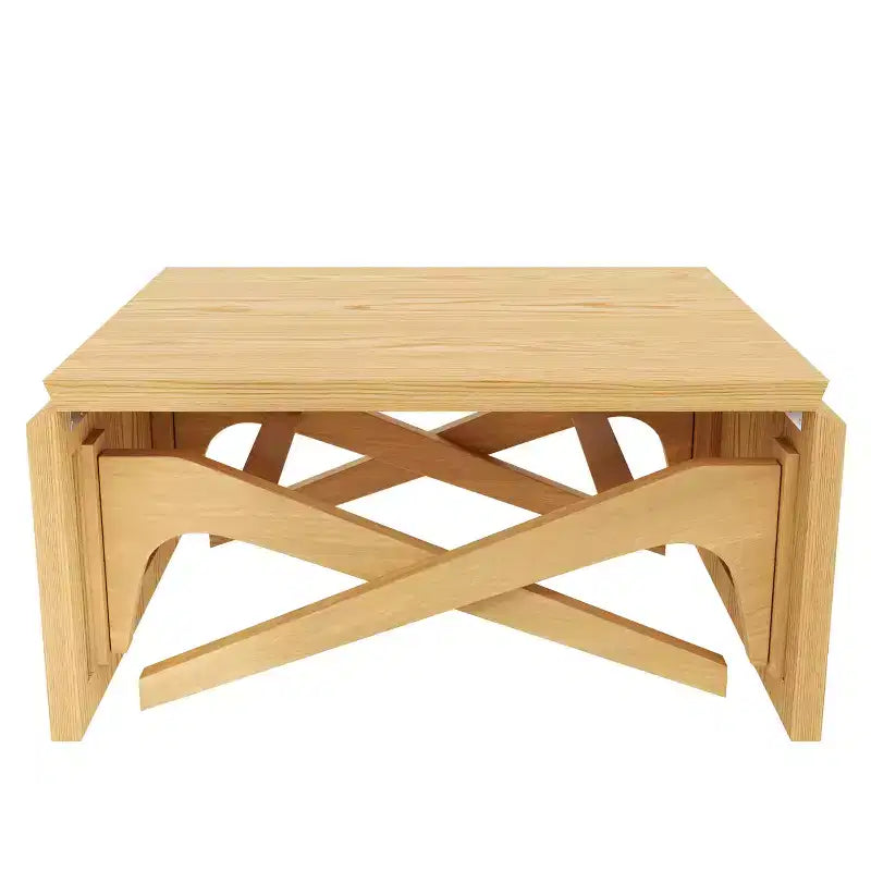 Table basse 2 en 1, table à manger extensible, table à hauteur réglable pour la maison et le bureau, peu encombrante - ModernLuxe
