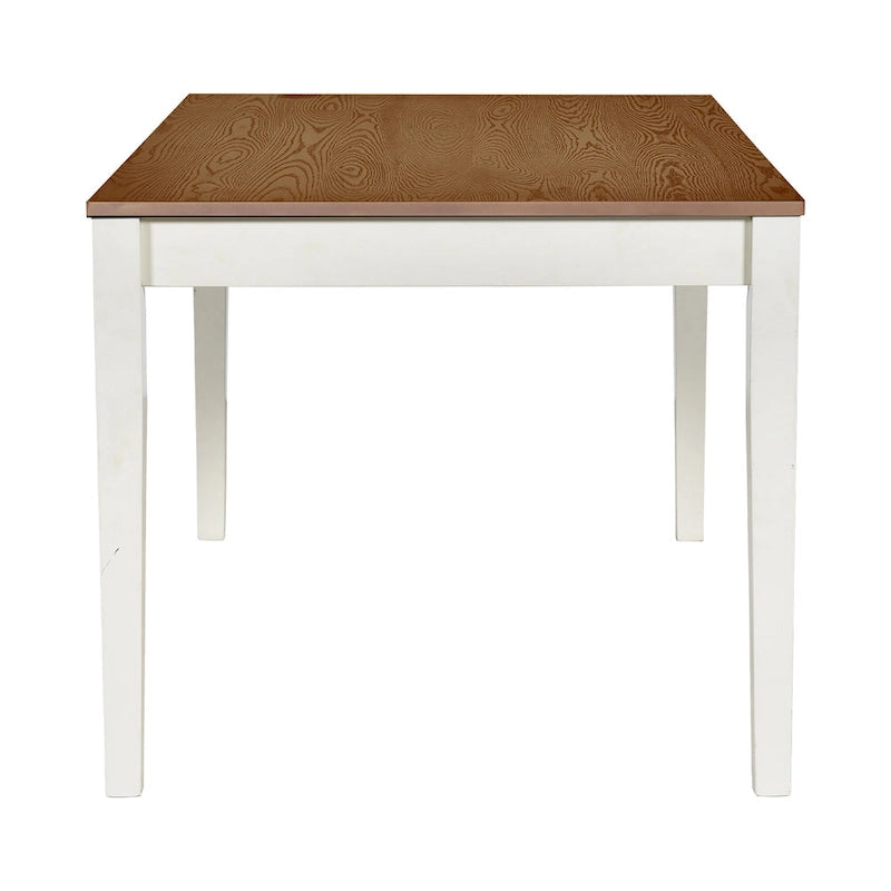 Ensemble de salle à manger 6 pièces en bois avec 4 chaises et un banc, table avec tiroir