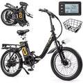Vélo électrique pliant tout-terrain Costway pour adultes, avec pneus larges de 20 pouces, moteur sans balais de 750 W, batterie 54 V 13 Ah, certifié UL2849