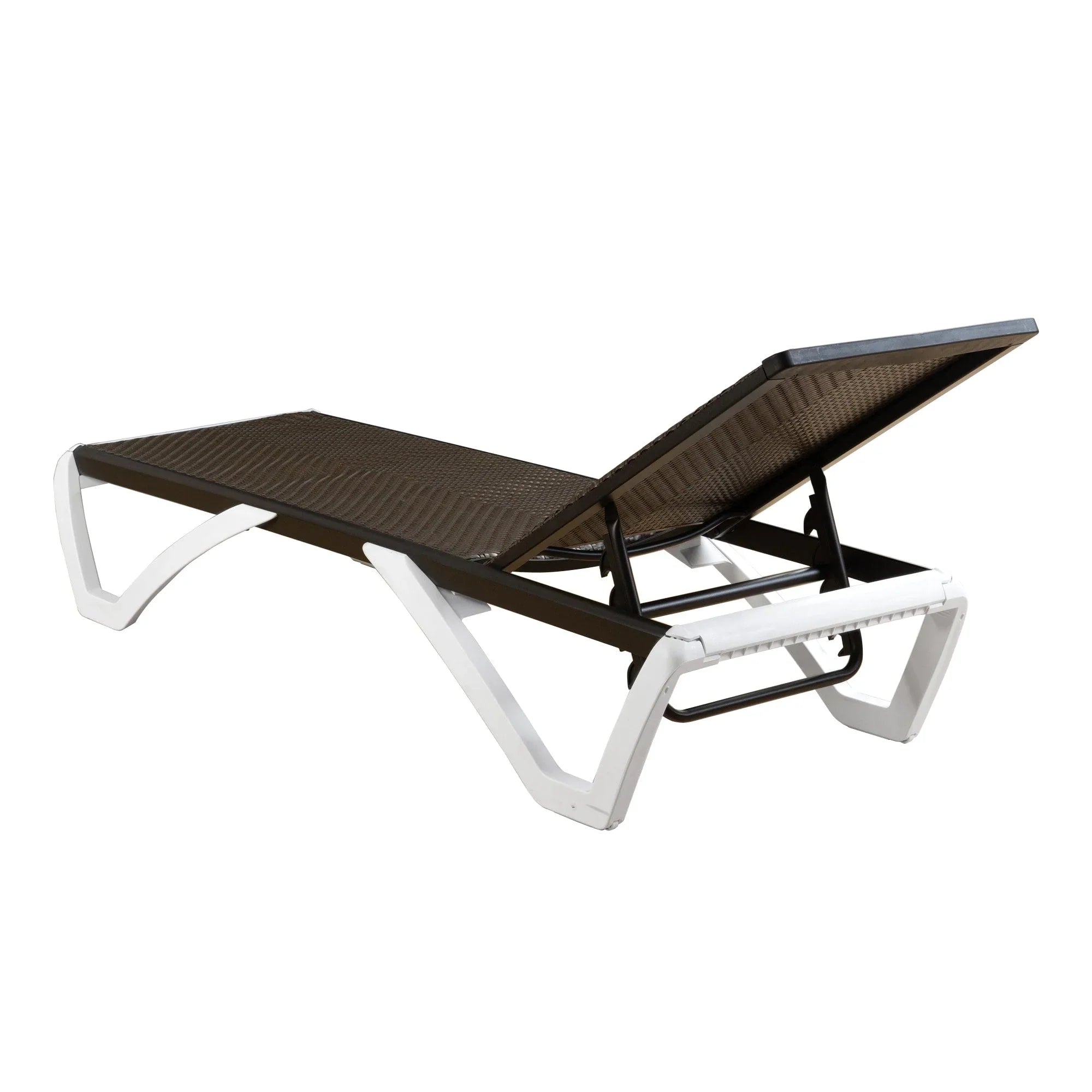 Kozyard Alan Chaise longue de patio inclinable et réglable, entièrement plate, en aluminium et résine de polypropylène