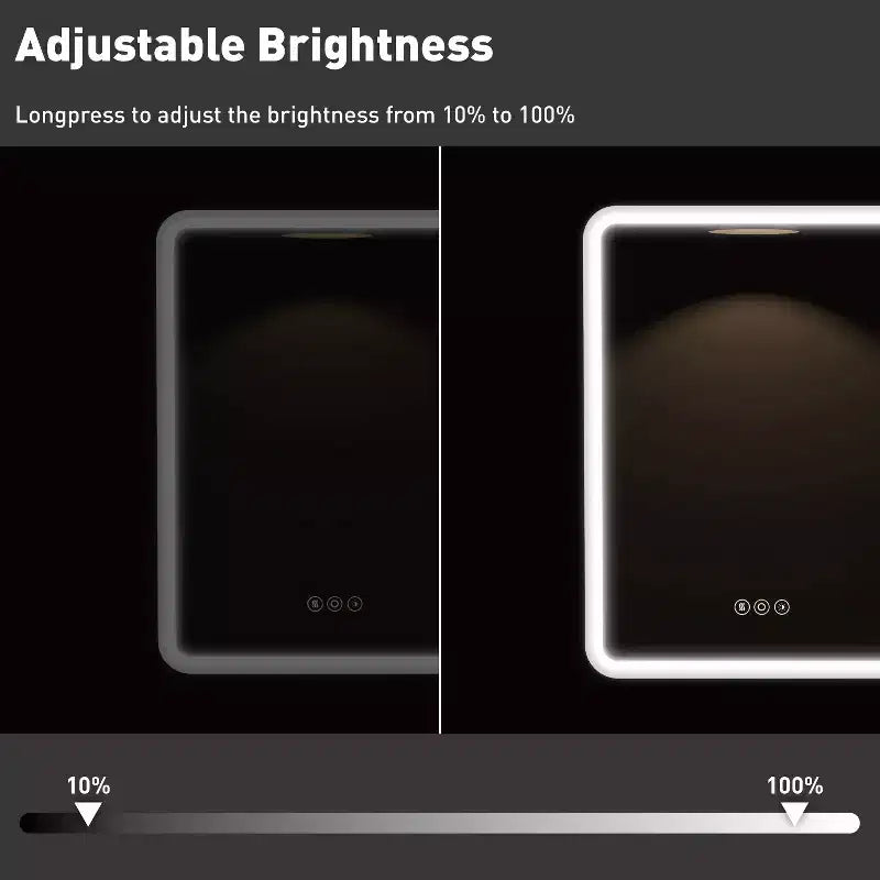Armoire à pharmacie LED noire / blanche / dorée, porte simple, charnière à gauche ou à droite, encastrée ou murale