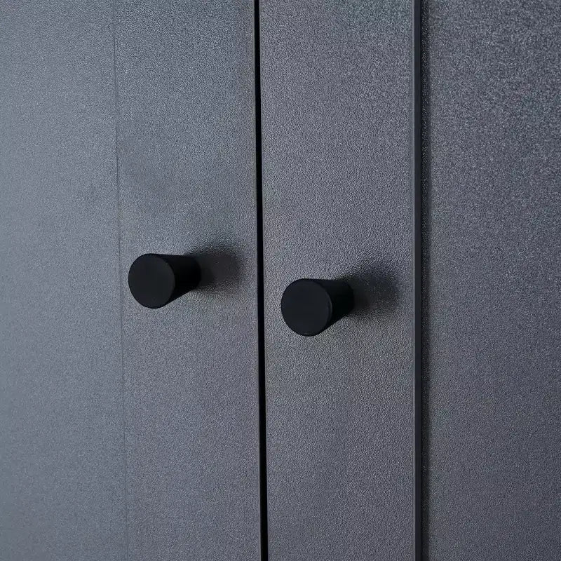 Garde-manger de cuisine autoportant 77H, armoire de rangement de style ferme avec étagères réglables, étagères de porte, tiroirs et casiers à vin - ModernLuxe