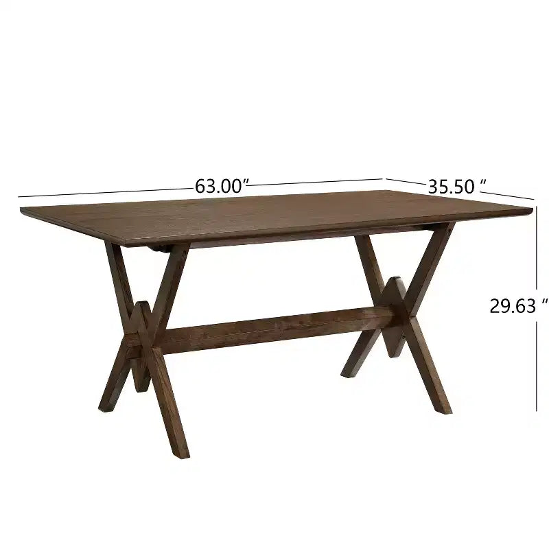 Ensemble de salle à manger Christopher Knight Home Simon 5 pièces en bois d'hévéa de style milieu de siècle avec chaises rembourrées en tissu bouclé