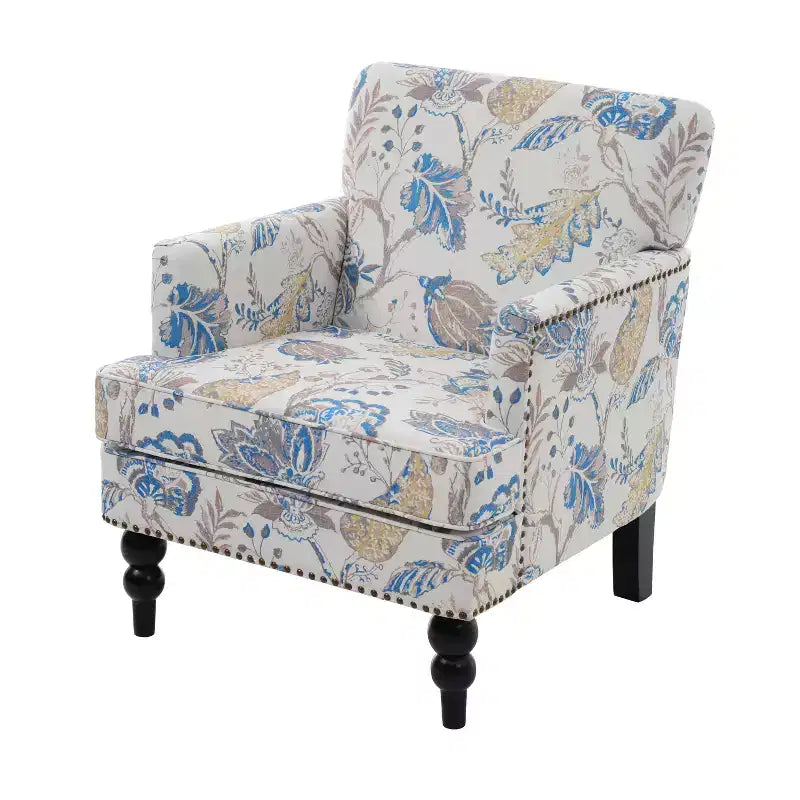 Fauteuil club contemporain Harrison Christopher Knight Home en tissu avec garniture cloutée