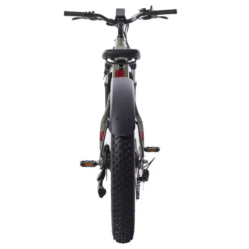 Vélo électrique hybride à pneus larges 26 pouces GOTRAX pour adulte à cadre ouvert - Vert