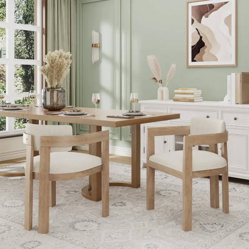 Chaise de salle à manger moderne sophistiquée Conrad avec accoudoirs par Christopher Knight Home