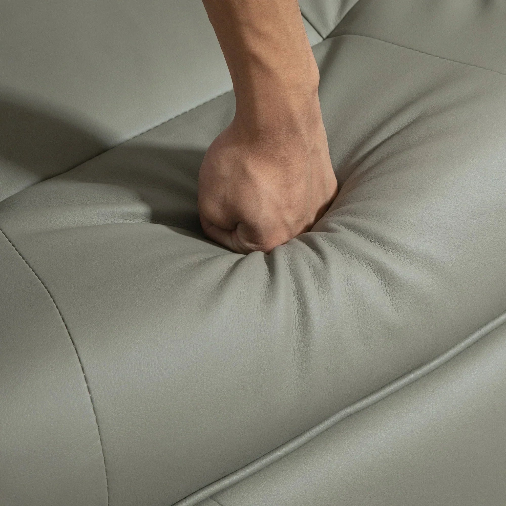 Fauteuil inclinable manuel pivotant en similicuir HomCom avec repose-pieds confortable et relaxant