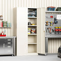 Armoire de rangement de garage de 180 cm, étagères de cuisine, casier de garde-manger avec étagères réglables pour bureau, garage, maison, garde-manger