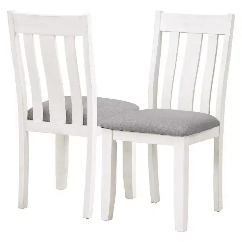 Ensemble de salle à manger extensible de style ferme pour 6 personnes, table rectangulaire et 6 chaises rembourrées