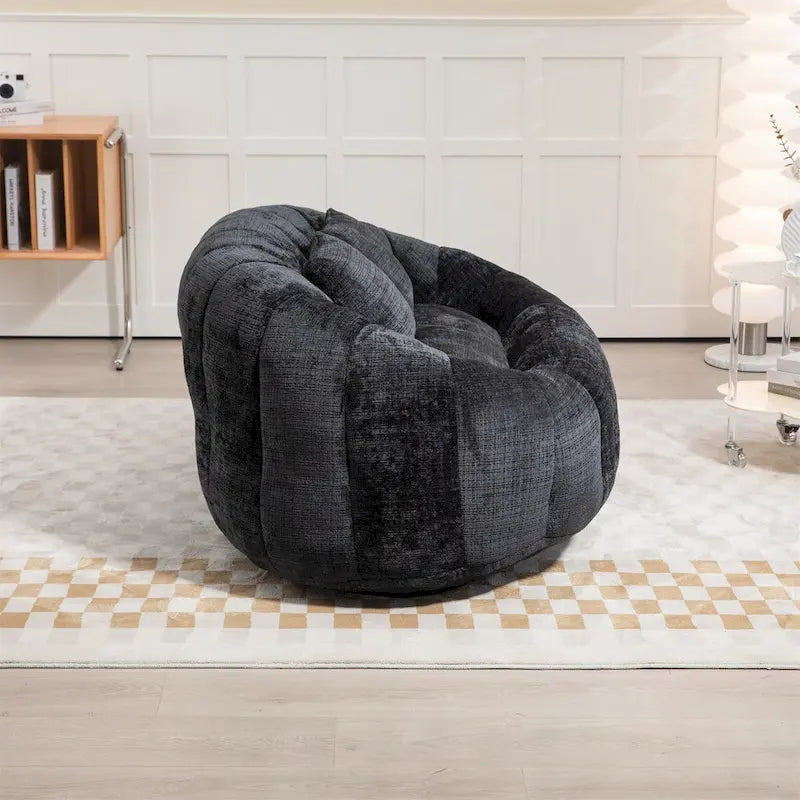 Fauteuil poire paresseux en chenille
