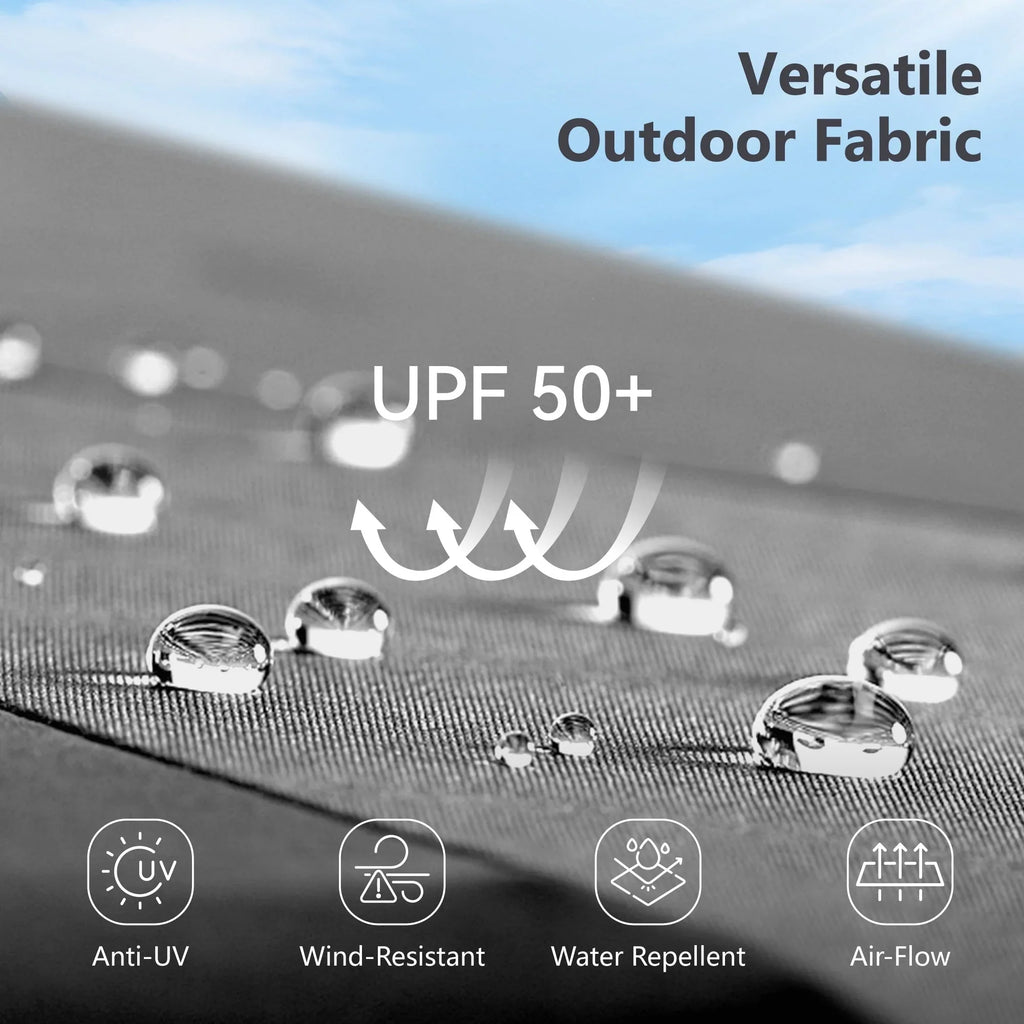 MAISON ARTS Grand Parasol Double Face de 4,5 m avec Base Incluse pour Patio