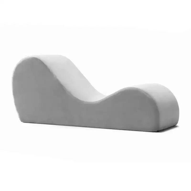 Avana Sleek Chaise Longue pour le yoga – Fabriquée aux États-Unis – Idéale pour les étirements, la relaxation, l'exercice et plus encore, 60D x 18W x 26H pouces, Gris clair
