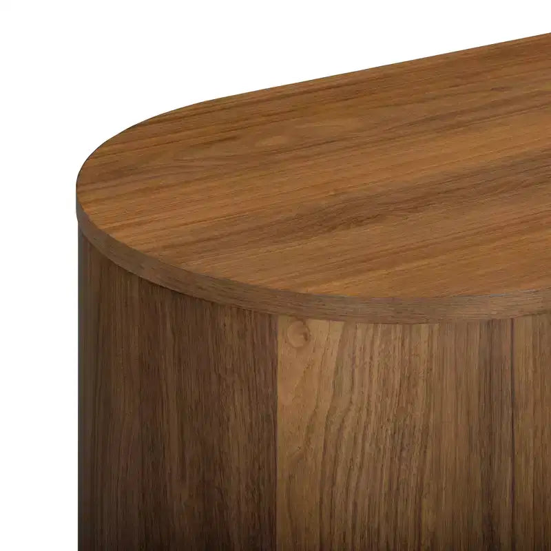 Commode moderne à 6 tiroirs avec plateau Live Edge, piètement en métal et construction en bois mélangé durable