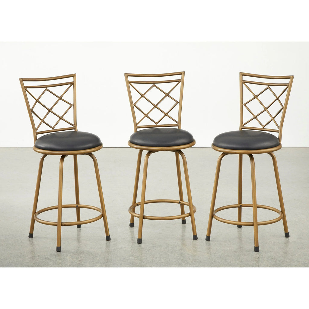 Tabourets Alyssa à hauteur réglable et pivotants Simple Living (lot de 3)