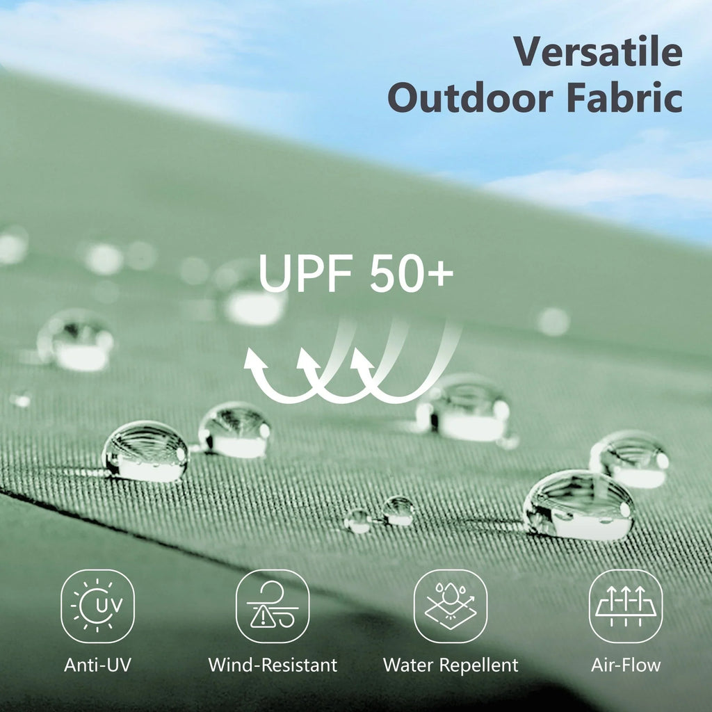 MAISON ARTS Grand Parasol Double Face de 4,5 m avec Base Incluse pour Patio