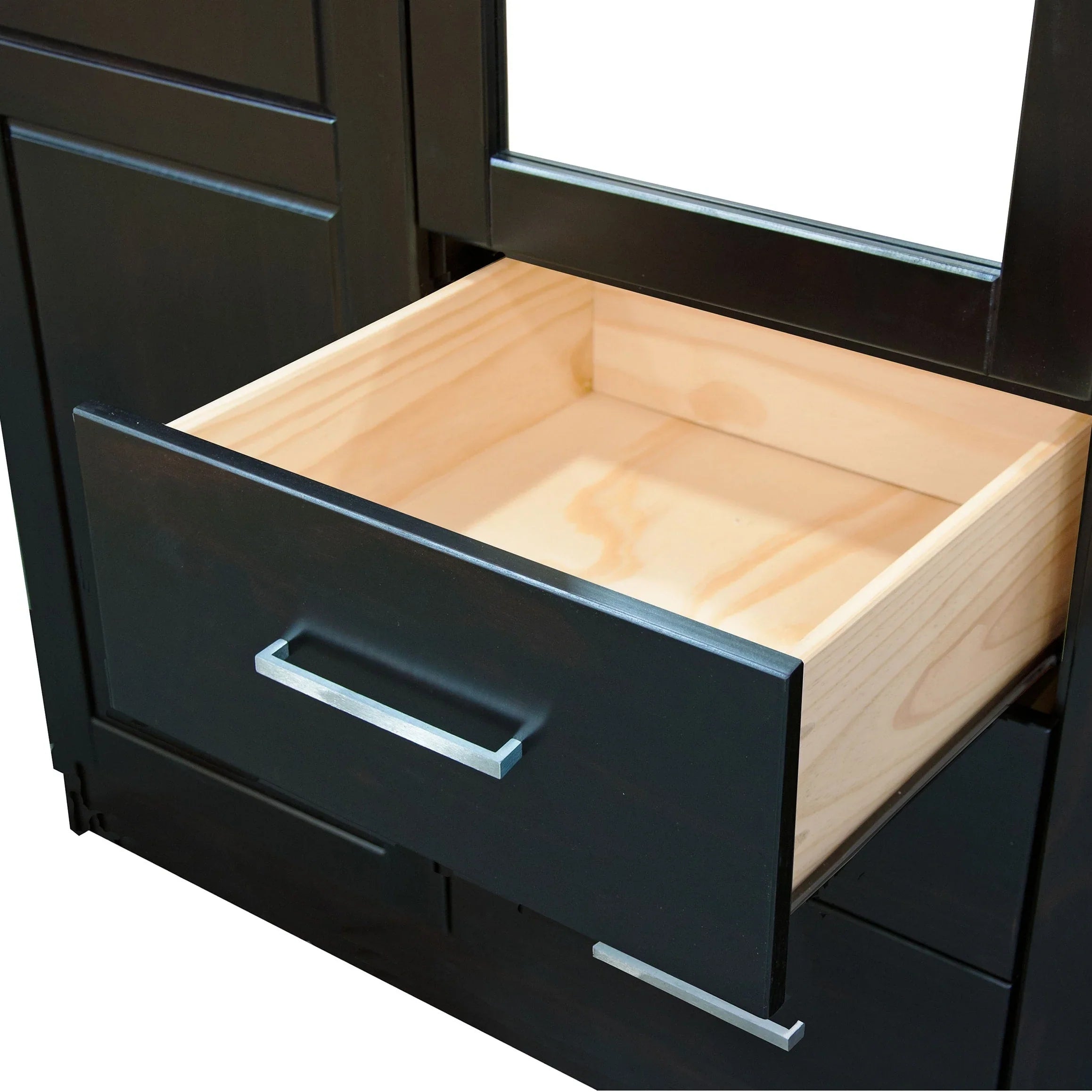 Palace Imports Armoire Cosmo 3 portes 100 % bois massif avec portes en bois massif ou portes miroir