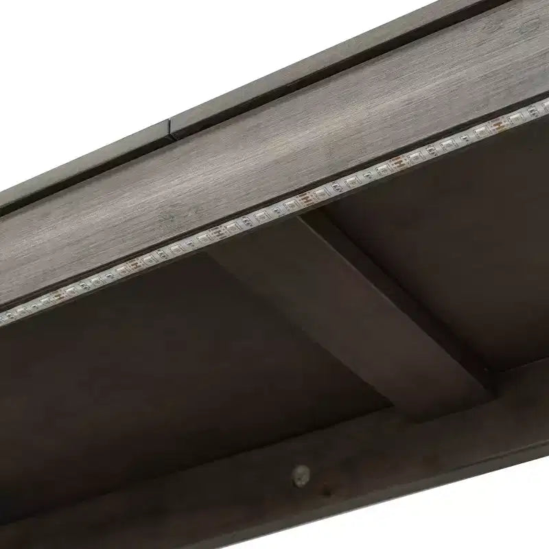 Lit escamotable double avec éclairage LED, peut être plié en armoire, armoire-lit murale dissimulée pour chambre d'amis