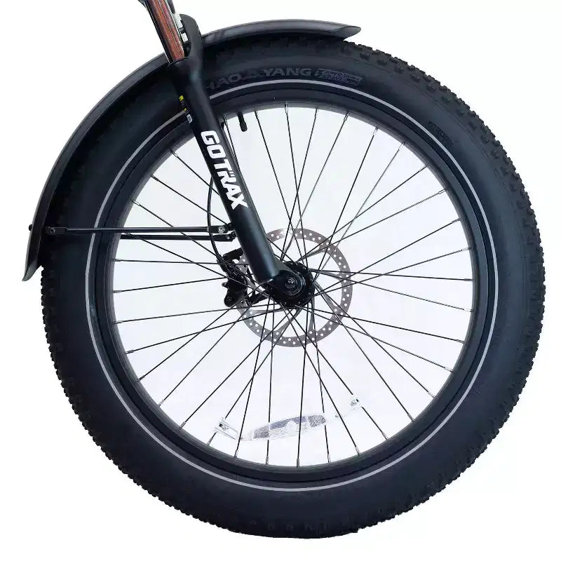 Vélo électrique hybride à pneus larges 26 pouces GOTRAX pour adulte à cadre ouvert - Vert