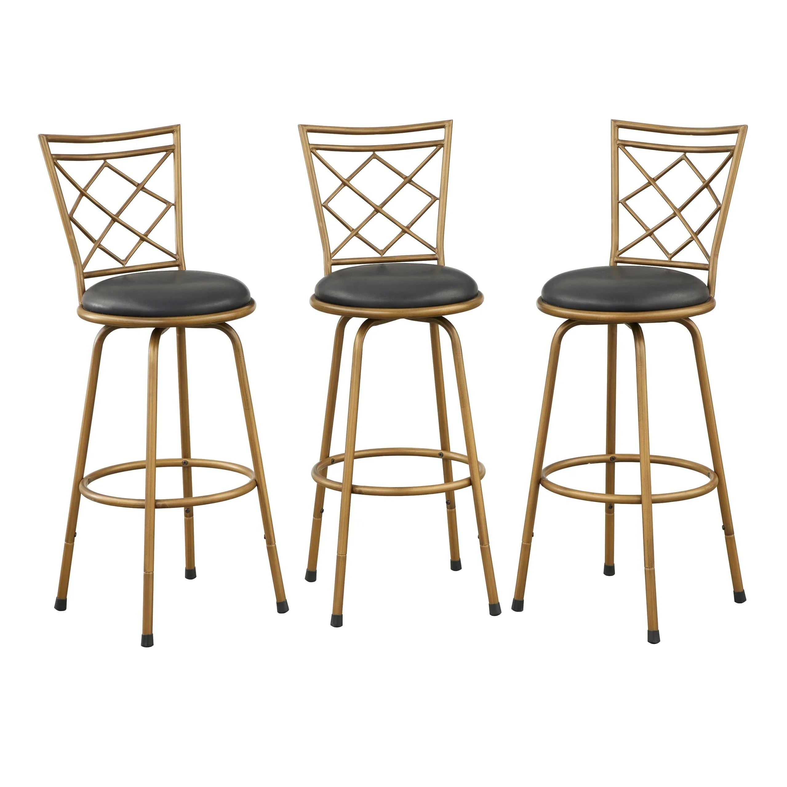Tabourets Alyssa à hauteur réglable et pivotants Simple Living (lot de 3)