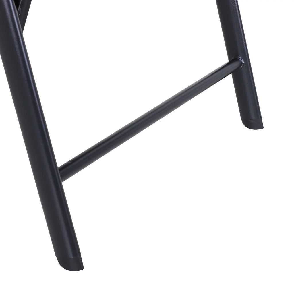 Lot de 4 chaises pliantes Outsunny au design simple et élégant, confortables pour la terrasse, le jardin et les voyages