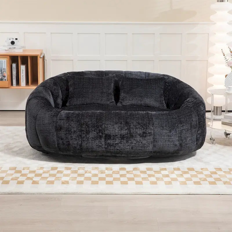 Fauteuil poire paresseux en chenille