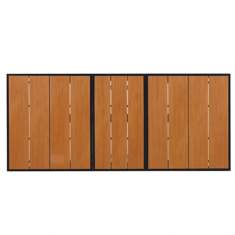 Ensemble de salle à manger d'extérieur extensible 7 pièces avec table extensible et 6 fauteuils