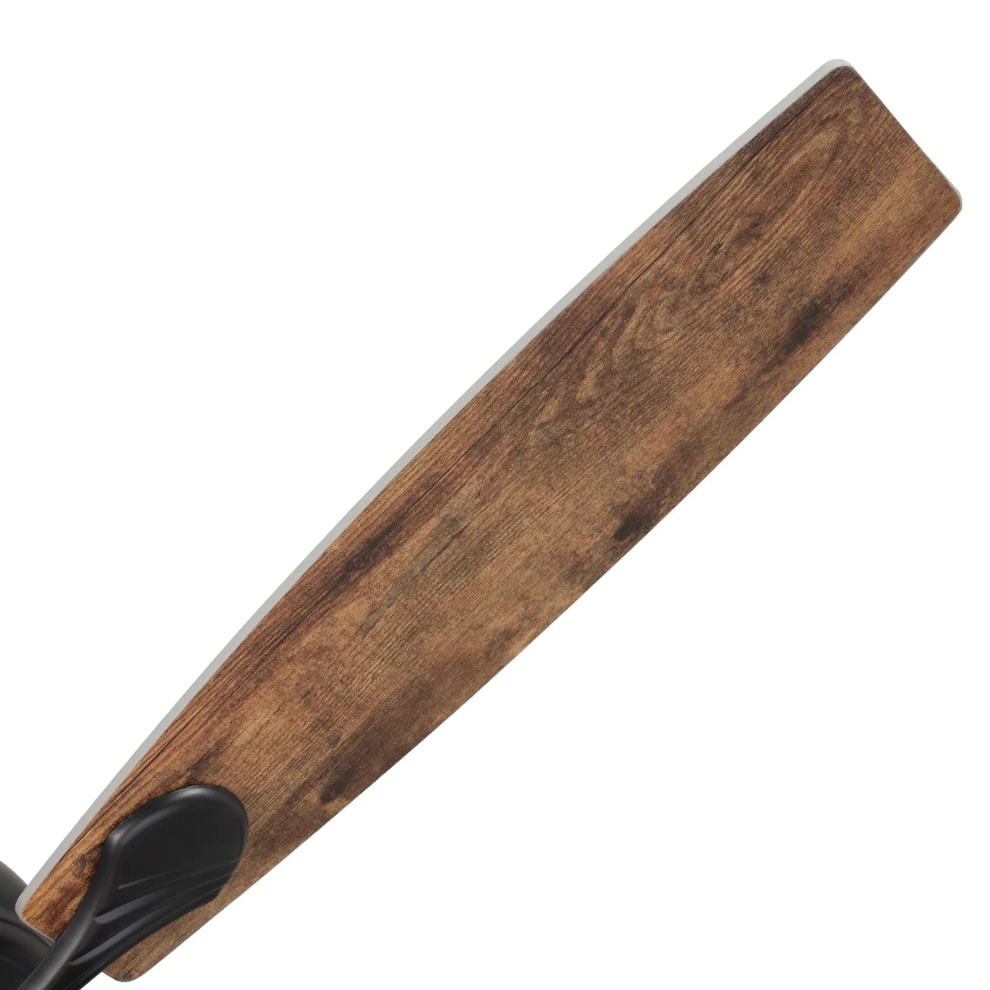 Ventilateur de plafond 52" Farmhouse Driftwood avec 5 pales, cage noire et télécommande
