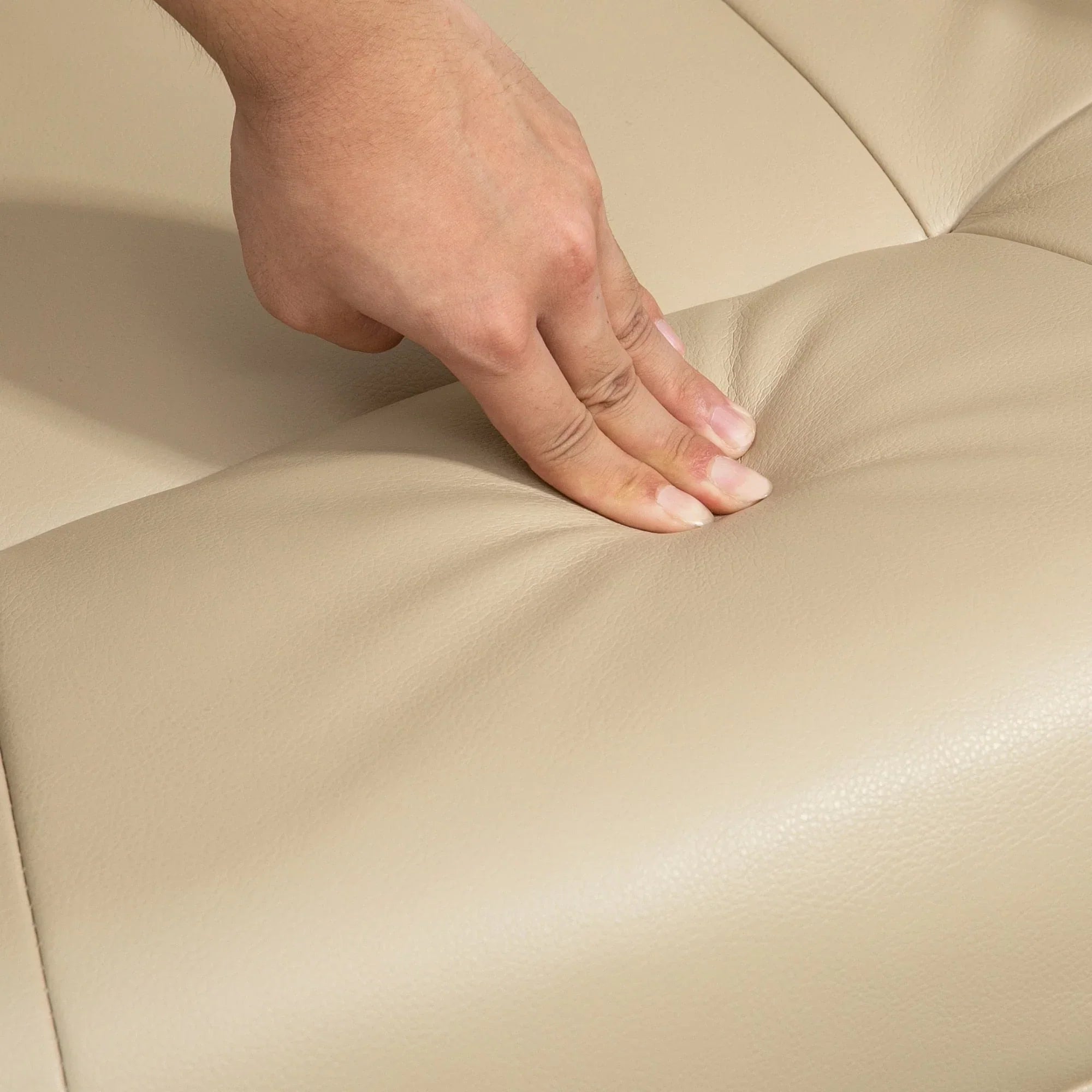 Fauteuil inclinable manuel pivotant en similicuir HomCom avec repose-pieds confortable et relaxant