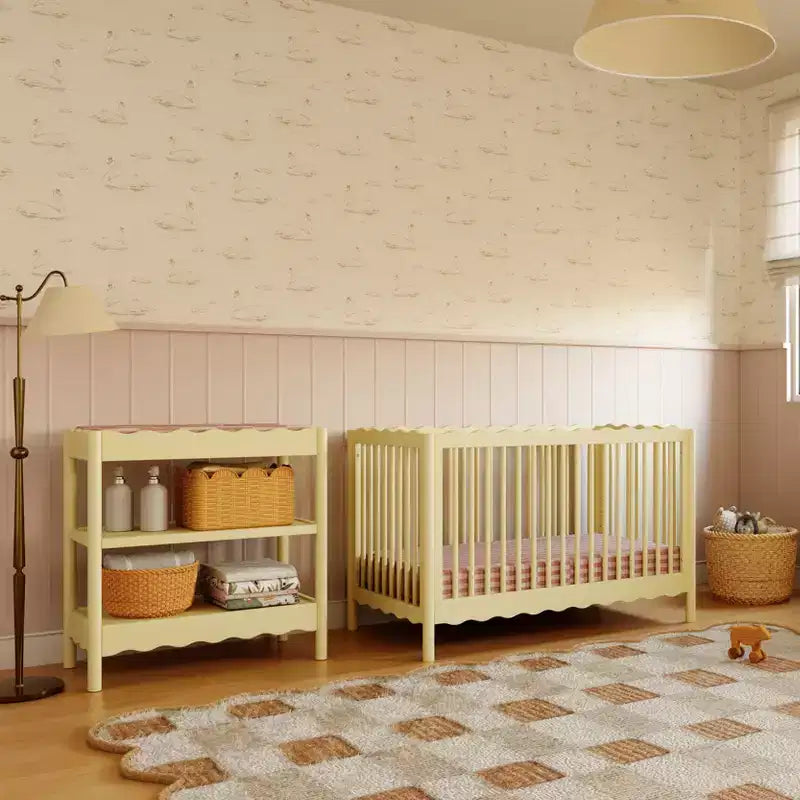 Lit de bébé convertible 4-en-1 Swell de Babyletto avec kit de conversion en lit de tout-petit