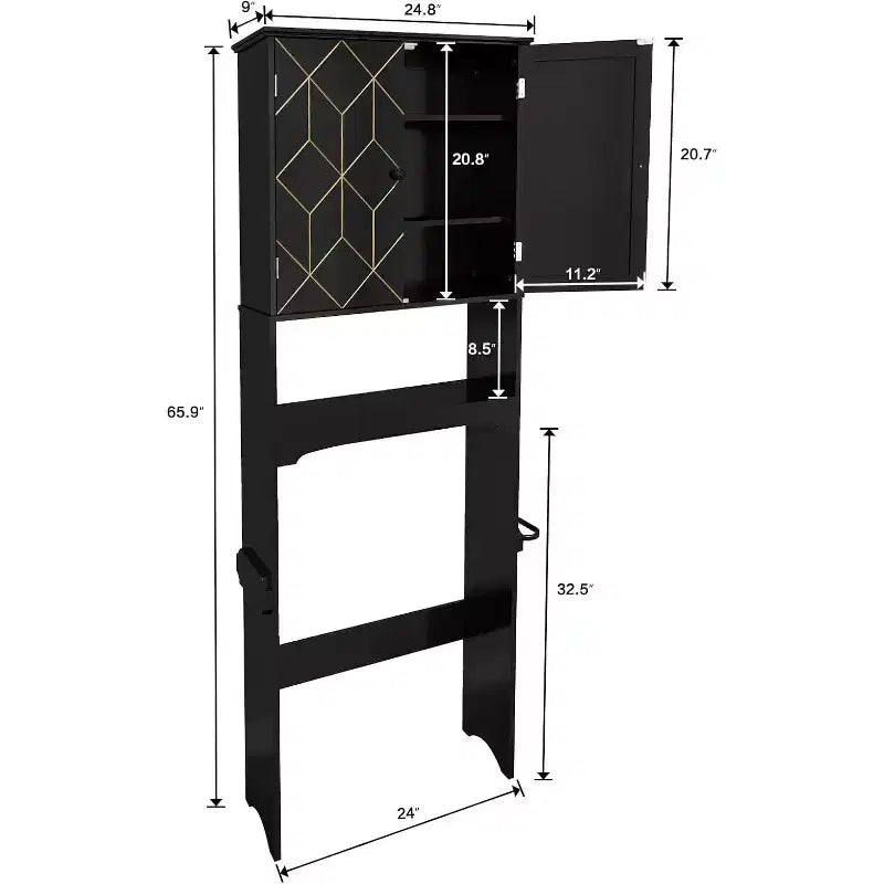 Meuble de rangement pour WC, étagère WC.