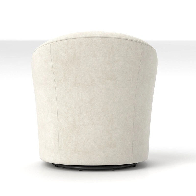 Fauteuil pivotant à 360 degrés en velours moderne SEYNAR avec dossier capitonné (lot de 2)