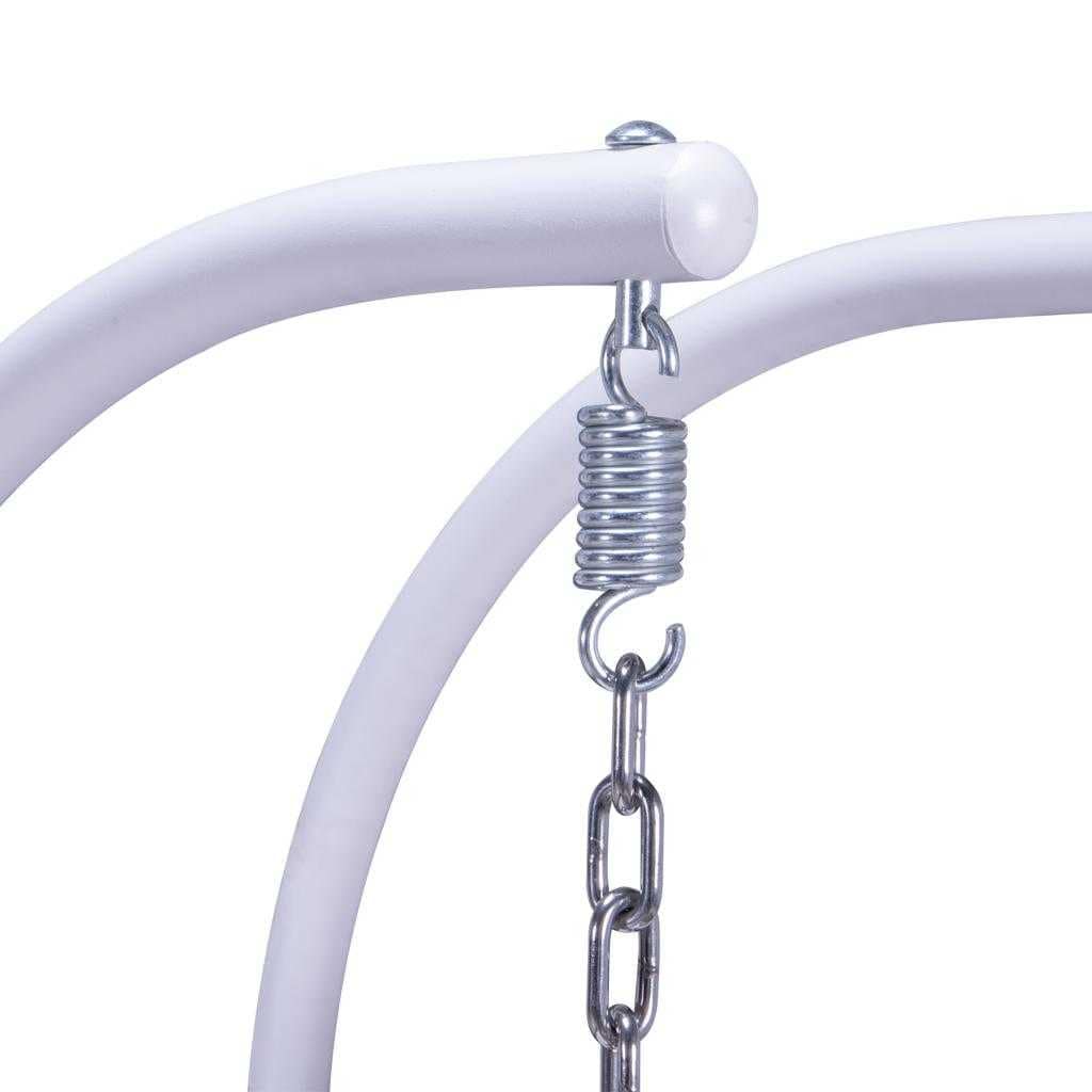LeisureMod Fauteuil suspendu œuf 2 places avec support - Balançoire / hamac de patio en rotin osier pour extérieur/intérieur avec coussins