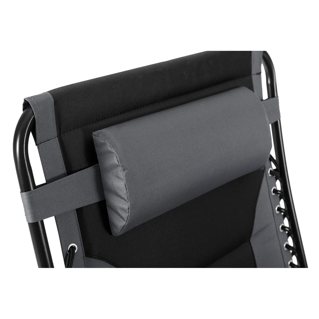 Fauteuil de relaxation zéro gravité XL surdimensionné rembourré avec accoudoirs plus larges et porte-gobelet réglable - N/A