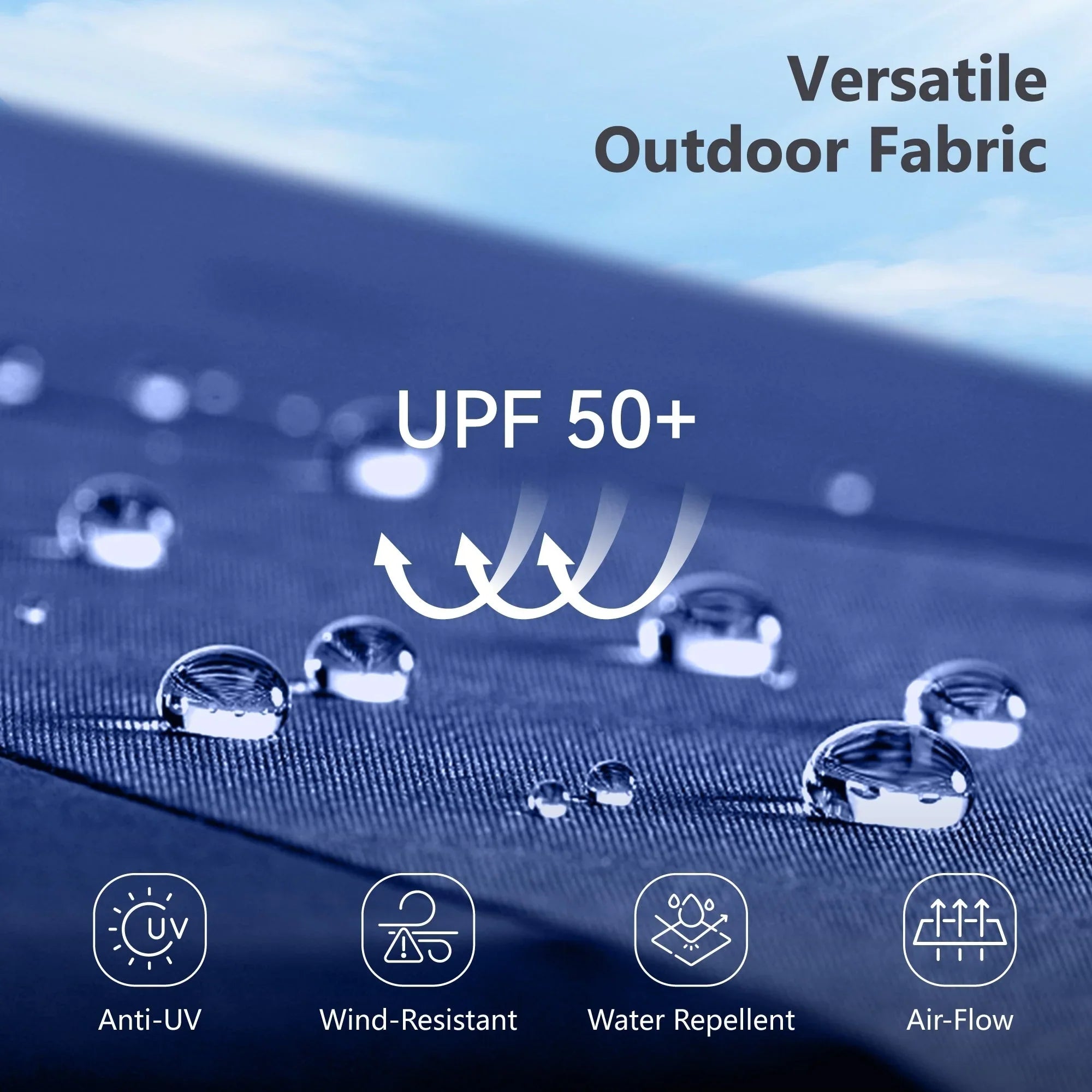 MAISON ARTS Grand Parasol Double Face de 4,5 m avec Base Incluse pour Patio