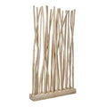 JONATHAN Y Tranquil 39W x 68H Paravent bohème côtier en branches de teck fabriquées à la main, un seul panneau