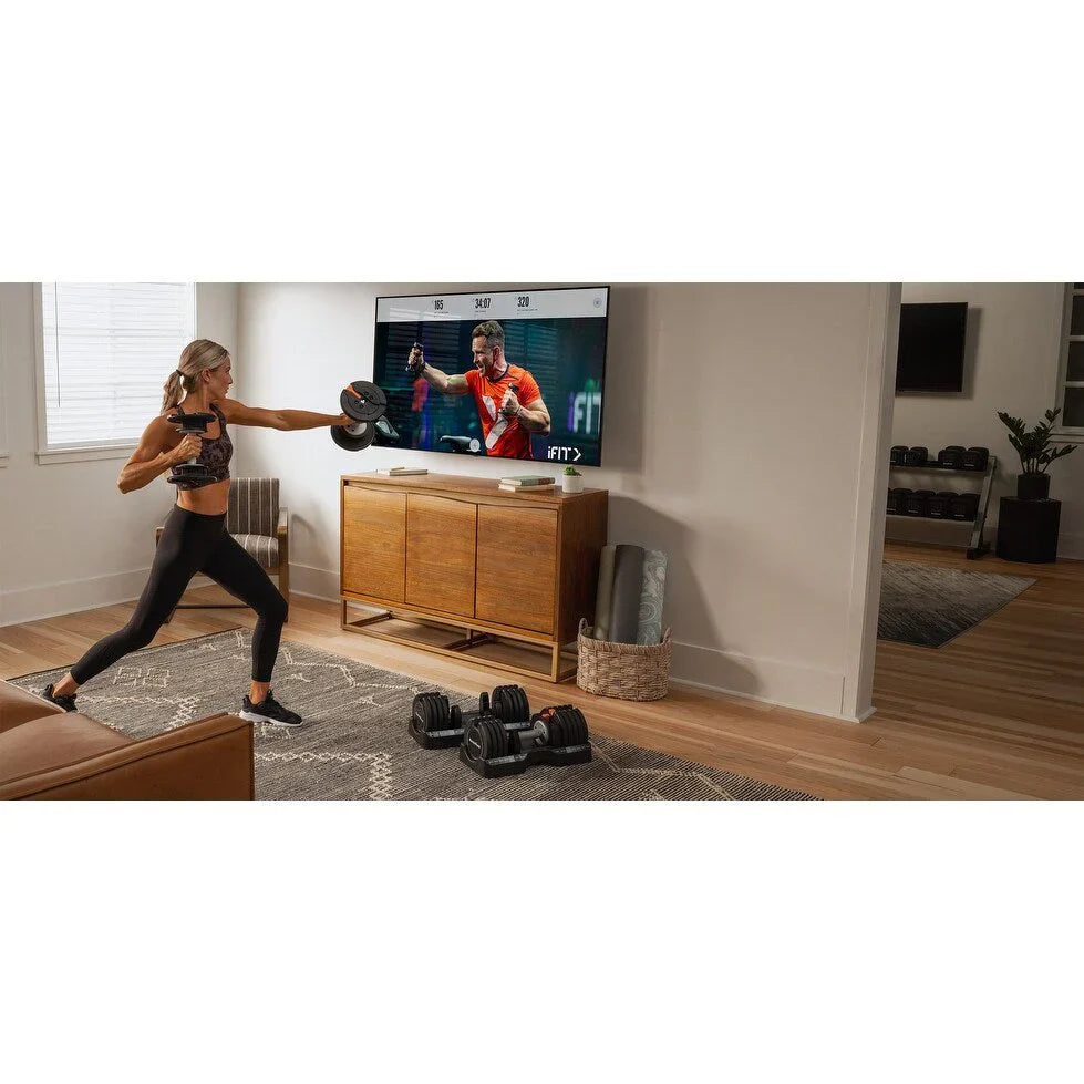 Ensemble d'haltères ajustables NordicTrack de 25 kg (55 lb)