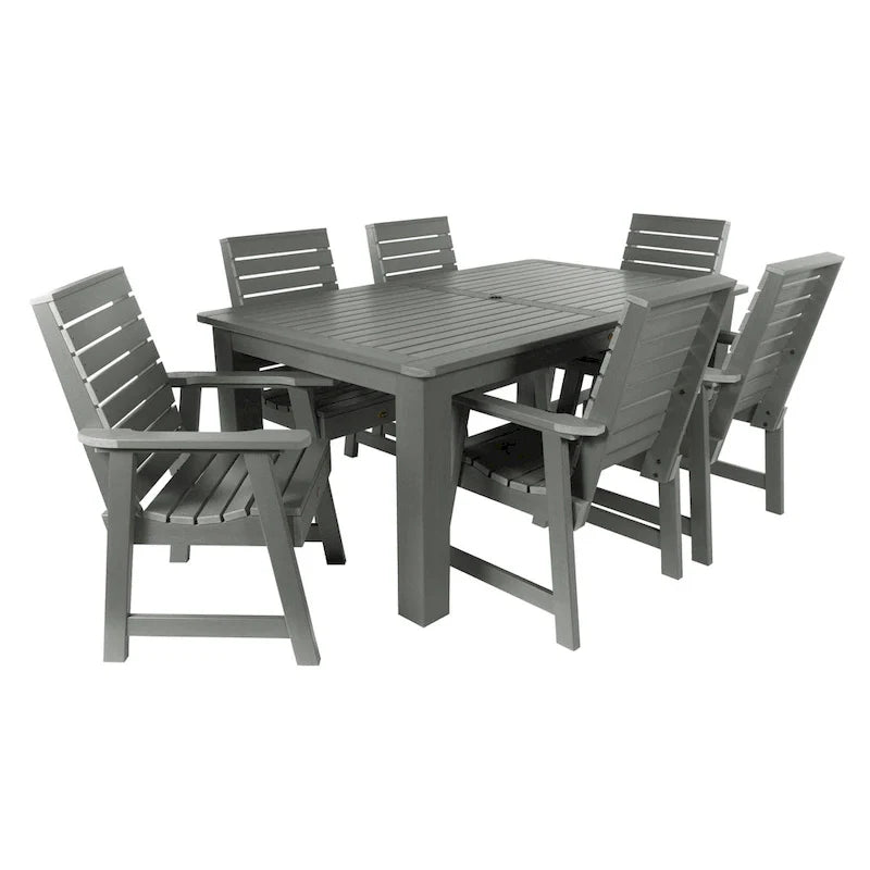 Ensemble de salle à manger d'extérieur 7 pièces HIGHWOOD PROFESSIONAL 42x72