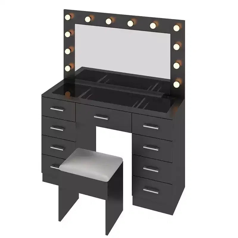 Ensemble de coiffeuse blanche