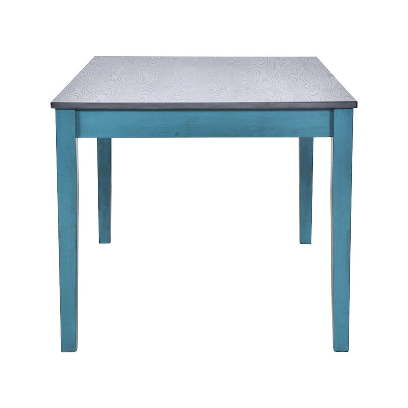 Ensemble de salle à manger 6 pièces en bois avec 4 chaises et un banc, table avec tiroir